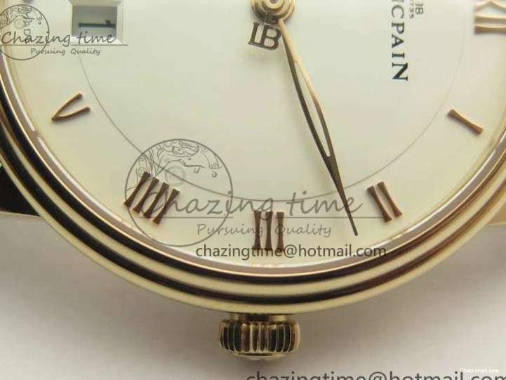 0519 Villeret 6669 RG HG 1:1 Best Edition White Dial On Leather Strap V UrbanStyle 8096
